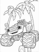Blaze Monster Coloring Pages Machines Coloriage Truck Machine Info Coconut Trees Under Colouring Book Printable Print Et Les Choose Board sketch template