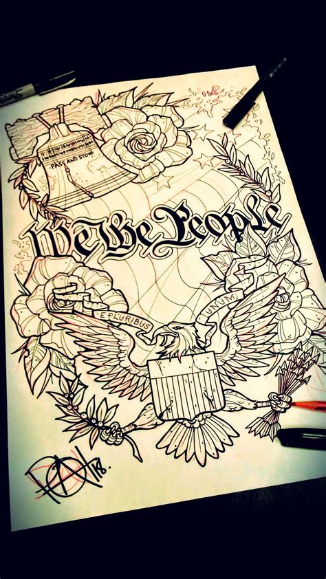 Top 74 We The People Tattoo Designs Thtantai2