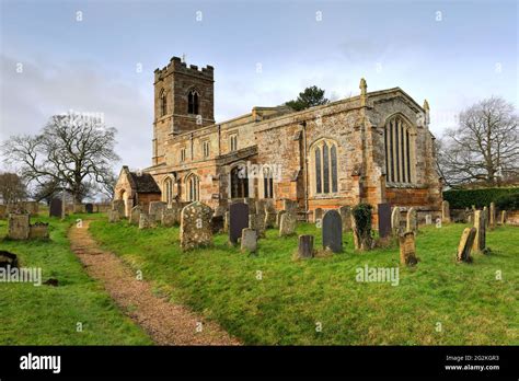 st mary  virgin church ayston village rutland england uk stock