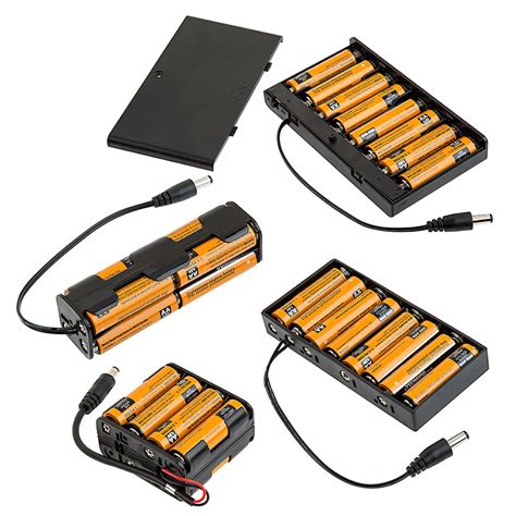 dc battery power supply  cell aa battery holder super bright leds