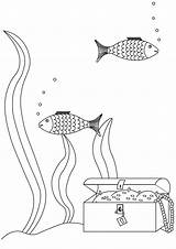 Aquarium Fish sketch template