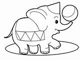Coloring Pages Baby Elephant sketch template
