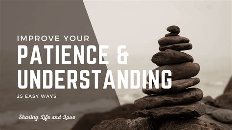 easy ways  improve  patience  understanding sharing life