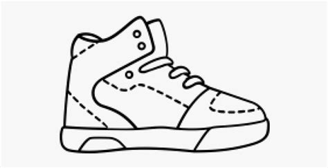 shoe outlines nike shoes icon  transparent clipart clipartkey