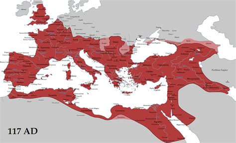 roman empire at its height 117 ad ancient rome ancient history