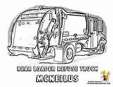 Coloring Truck Garbage Pages Popular Trucks sketch template