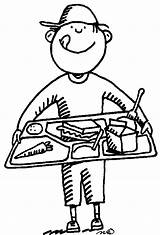 Lunch Tray Clipart Wikiclipart sketch template