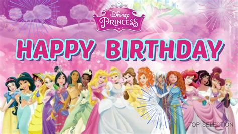 disney princess happy birthday song youtube