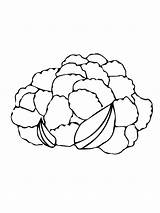 Coloring Cauliflower Pages Vegetables Head Print Printable Color Supercoloring Kids Recommended sketch template