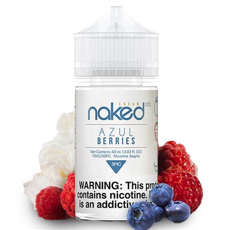 naked 100 cream azul berries e juice 60ml vapesourcing
