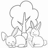 Bunnies Clever sketch template