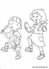 Coloring Pages Caillou Info Book sketch template