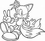 Tails Sonic Coloring Pages Hedgehog Colouring Printable Print Fox Games Color Sheets Drawing Knuckles Getcolorings Getdrawings Shadow Choose Board Birthdays sketch template