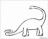 Brachiosaurus Pages Coloring Online Color Coloringpagesonly Dinosaurs sketch template