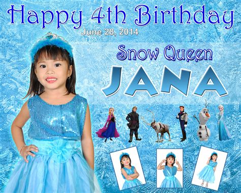 Jana S 4th Birthday Snow Queen Frozen Cebu Balloons