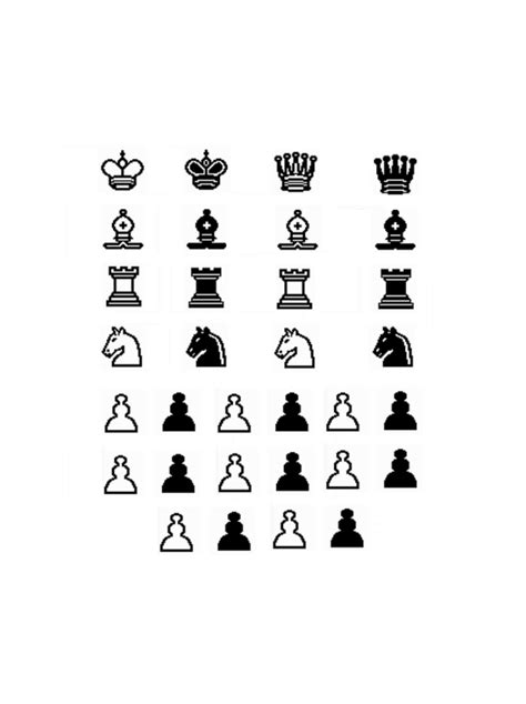 chess pieces printable printable world holiday