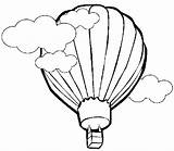 Balloon Air Hot Printable Template Coloring Popular sketch template