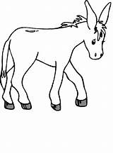 Donkey Coloring Pages Kids Printable Drawing Line Colouring Animal Animals Printables Draw Cartoon Bestcoloringpagesforkids Drawings Choose Board sketch template