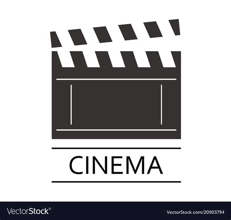 cinema logo royalty  vector image vectorstock