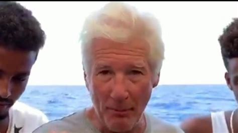richard gere joins migrants on rescue ship in