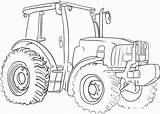 Tracteur Remorque sketch template