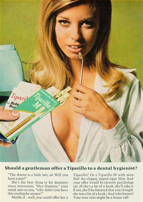 1960s tiparillo ads were very very chesty dental