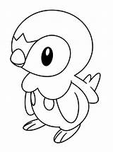 Pokemon Coloring Pages Cute Bird Only sketch template