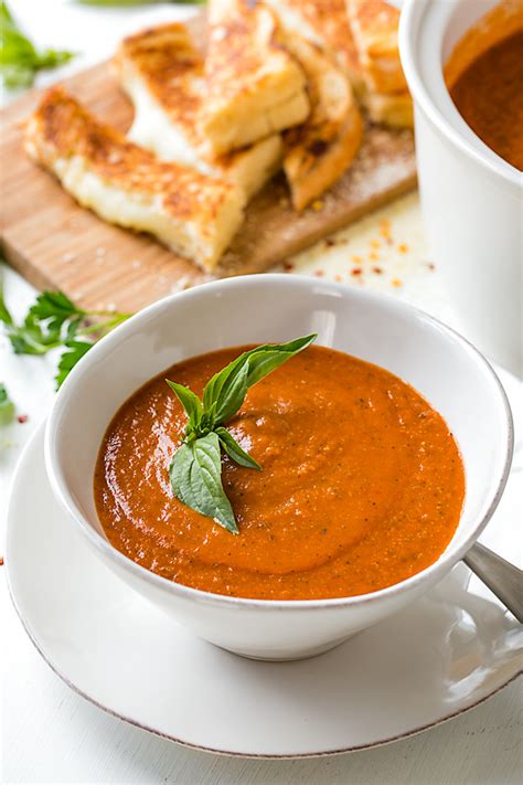 Tomato Basil Soup The Cozy Apron