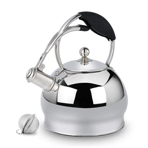 susteas  whistling tea kettle teakettle stove top stainless steel