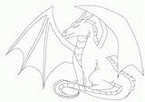 Dragon Outlines Popular Coloring sketch template