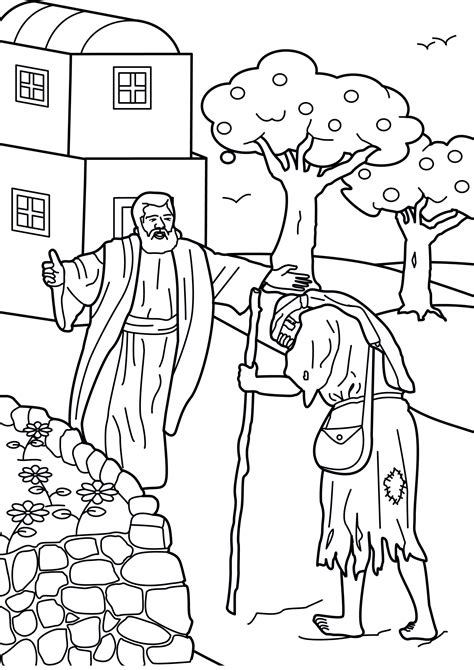 printable prodigal son coloring page clip art library
