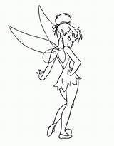 Tinkerbell Coloring Drawing Pages Popular sketch template