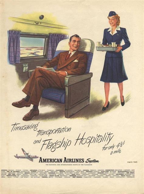 Airline Stewardess In Vintage Advertising The Chic Flâneuse