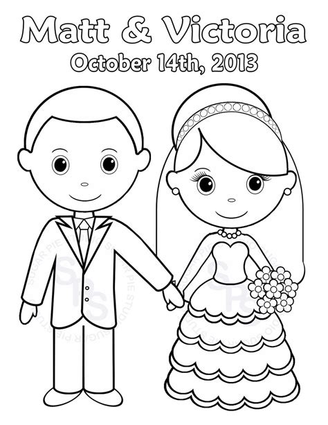 wedding cartoon coloring pages coloring home