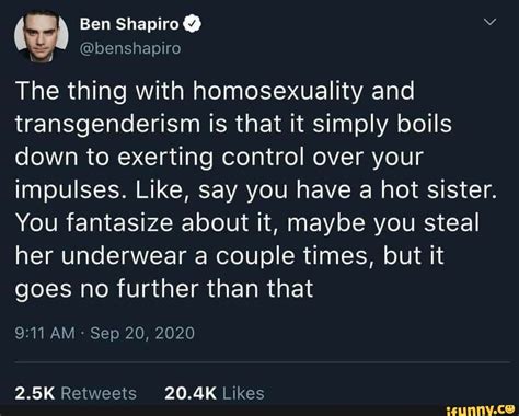 ben shapiro benshapiro the thing with homosexuality and