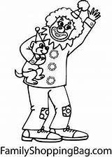 Coloring Pages Dog Clown Choose Board sketch template