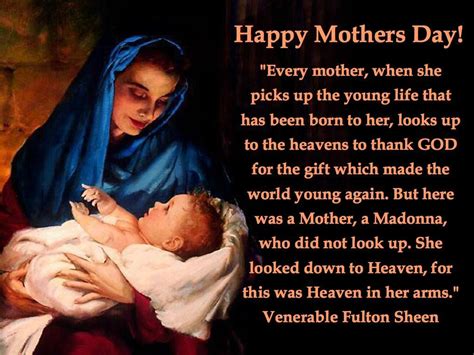 mothers day fulton sheen young life blessed virgin mary blessed
