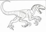 Jurassic Coloring Pages Velociraptor Raptor Park Color Lego Printable Clipart Popular Coloringhome sketch template