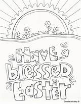 Sheets Blessed Doodle Bible Christ Colorings Resurrection Christianity sketch template