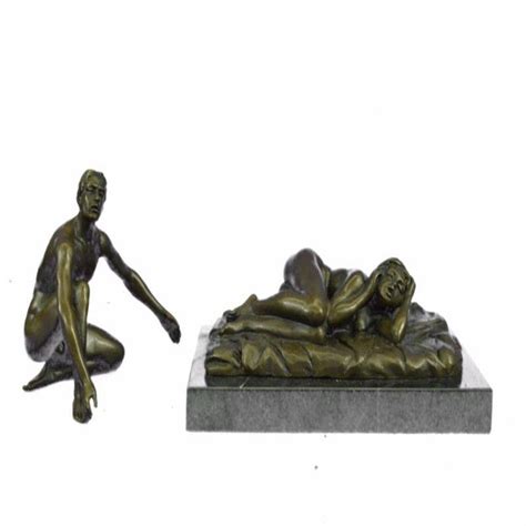 Two Piece Couple Having Sex Bronze Sculpture