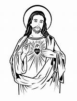 Jesus Sacred Heart Drawing Christ Sketch Catholic God Choose Board Drawings Dxf Sketches Hope sketch template