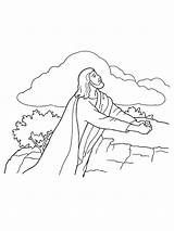 Jesus Gethsemane Praying Atonement Coloring Christ Drawing Line Lds Garden Pages Drawings Kneeling Rock Primary Bible Gospel Kids Jésus School sketch template