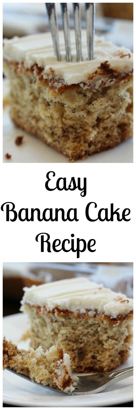 simple banana cake recipe full  flavor   easy