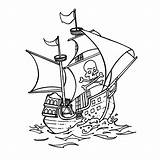 Piraten Pirat Ausmalbilder Piratenschip Zeerovers Piraat Ahoy sketch template