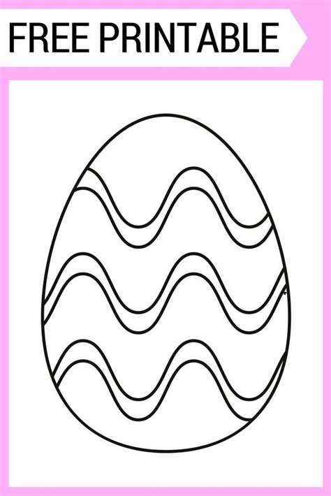 print   easter egg coloring page printable