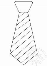 Necktie Coloringpage Stripes sketch template