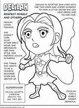 Scout Girl Coloring Pages Superhero Petal Daisy Brownie Purple Dollar Delilah Bill Cookie Respect Printable Myself Law Others Makingfriends Being sketch template