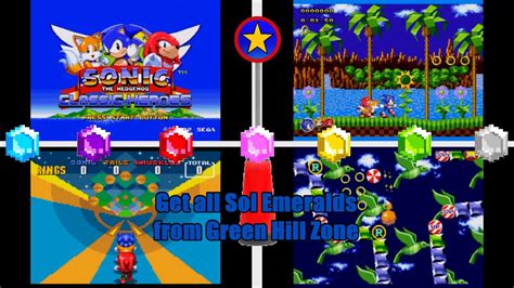 sonic classic heroes  sol emeralds green hill zone team sonic