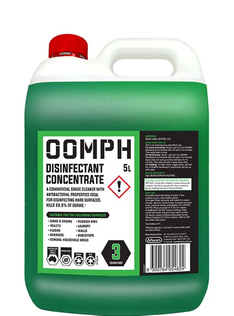 disinfectant concentrate  oomph