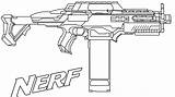 Nerf Gun sketch template